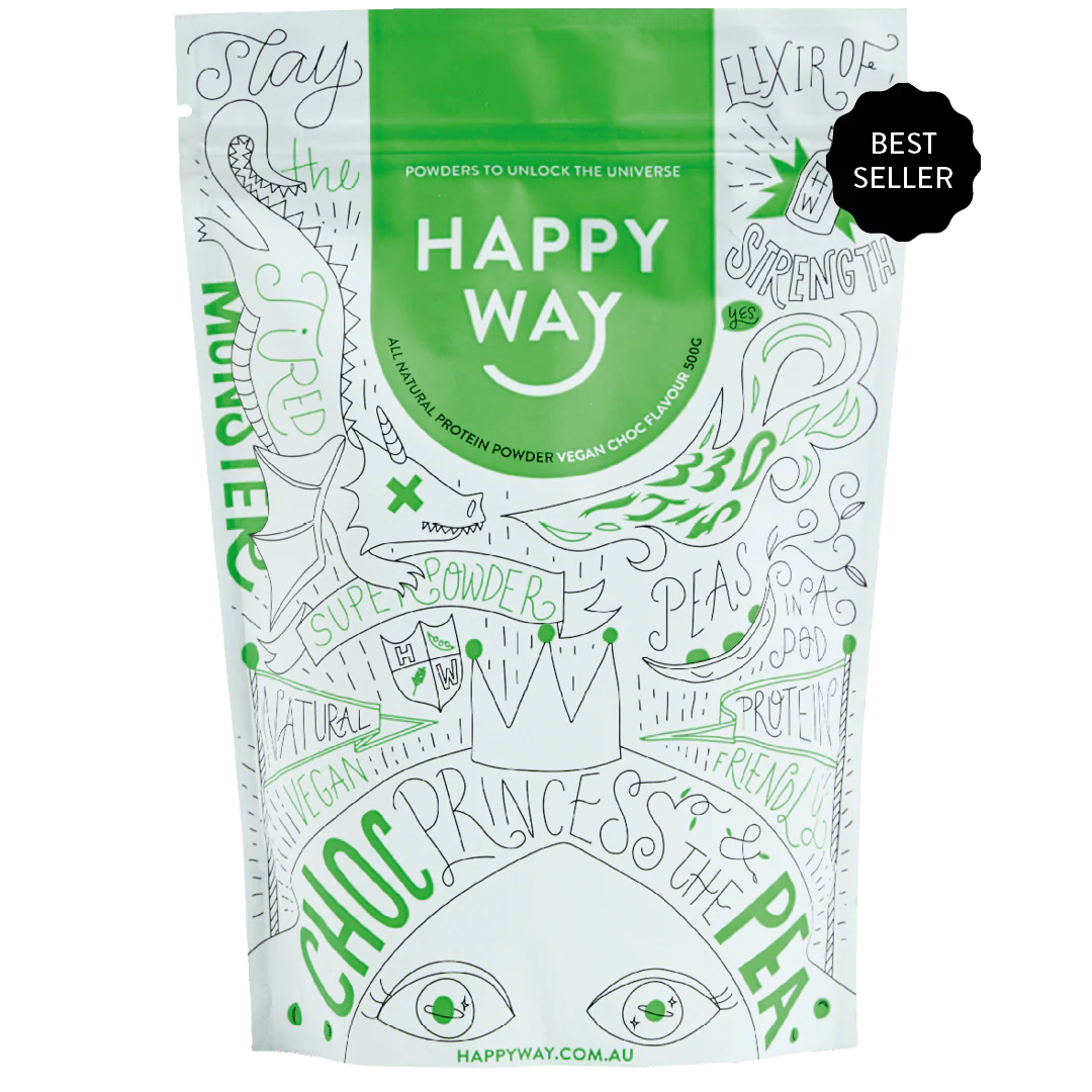 HAPPY WAY - Vegan Protein Powder Chocolate 1kg