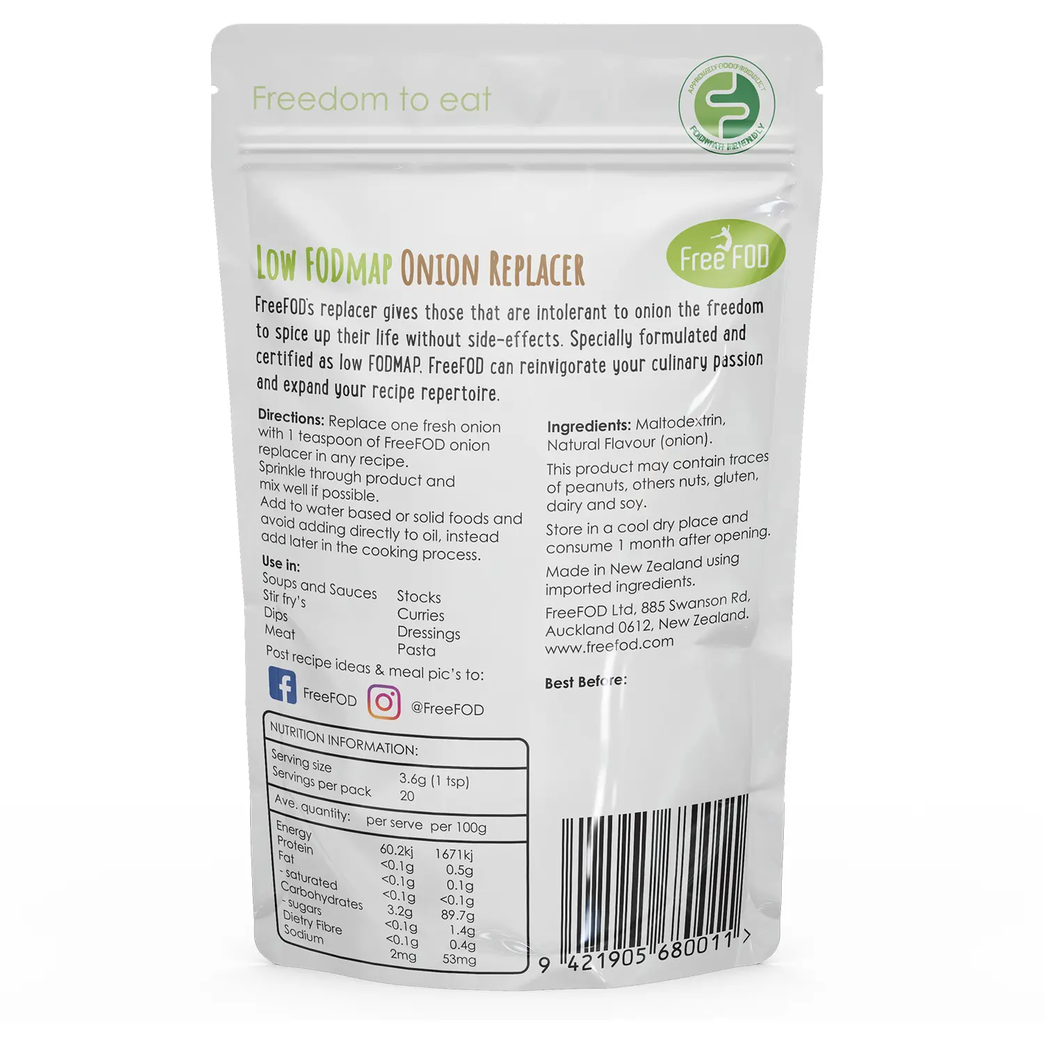 Low Fodmap Onion Replacer