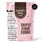 HAPPY WAY - Whey Protein Powder Triple Choc Fudge 500g