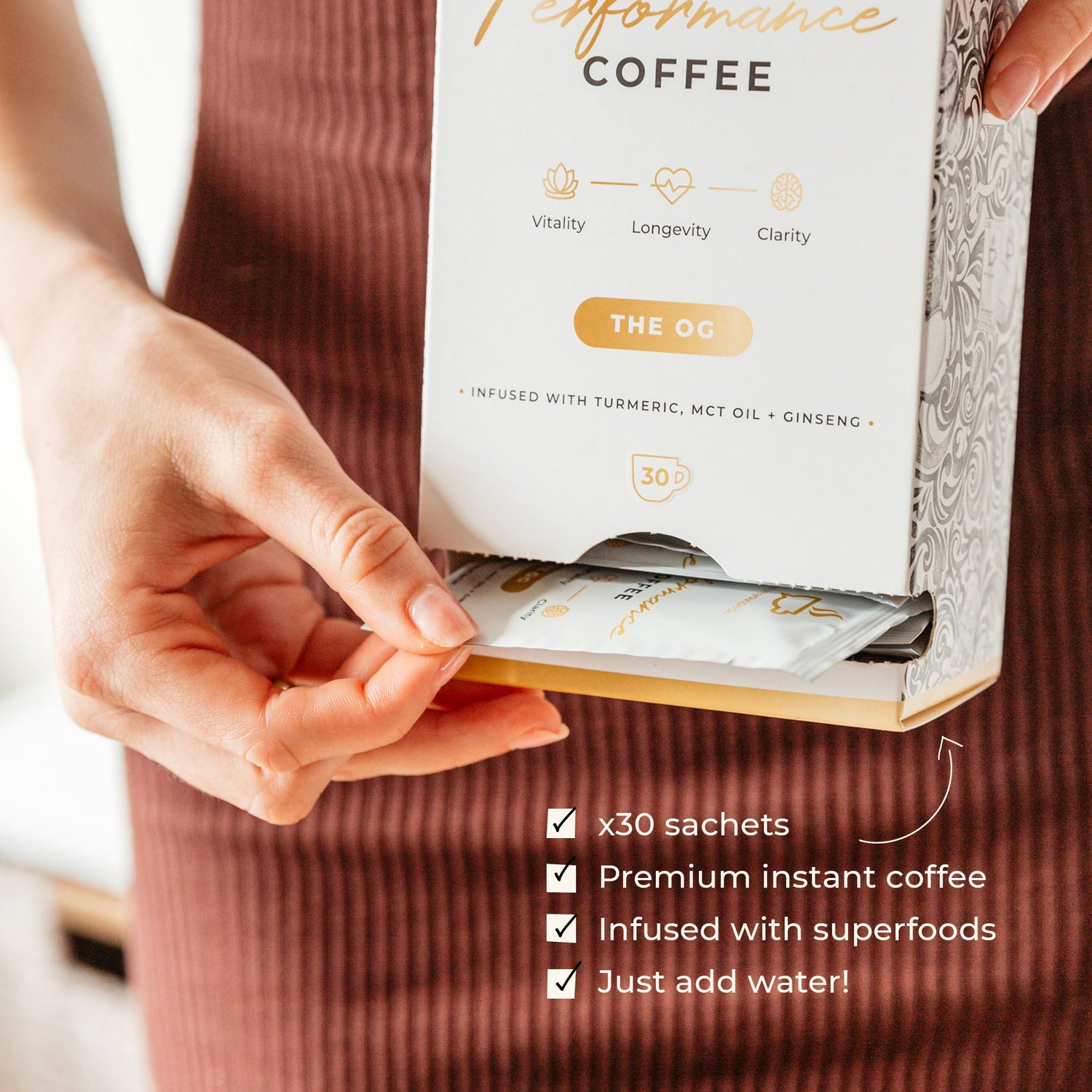 High Performance Coffee - The Original OG, 30 Sachets