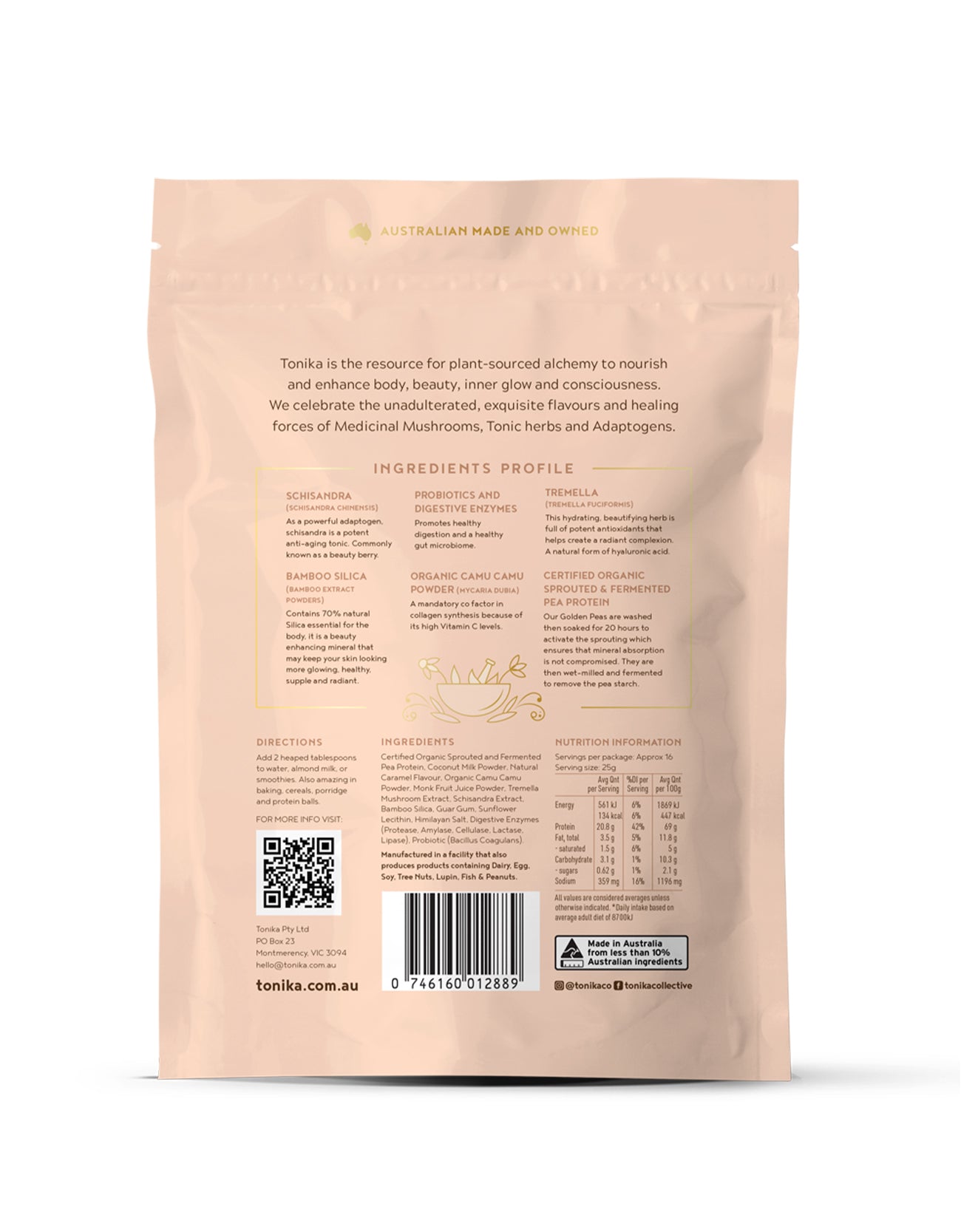 Plant Based Protein - Coconut Salted Caramel 400gm