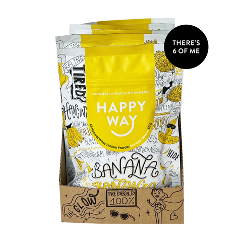 Happy Way Whey Protein Powder Banana 60 g