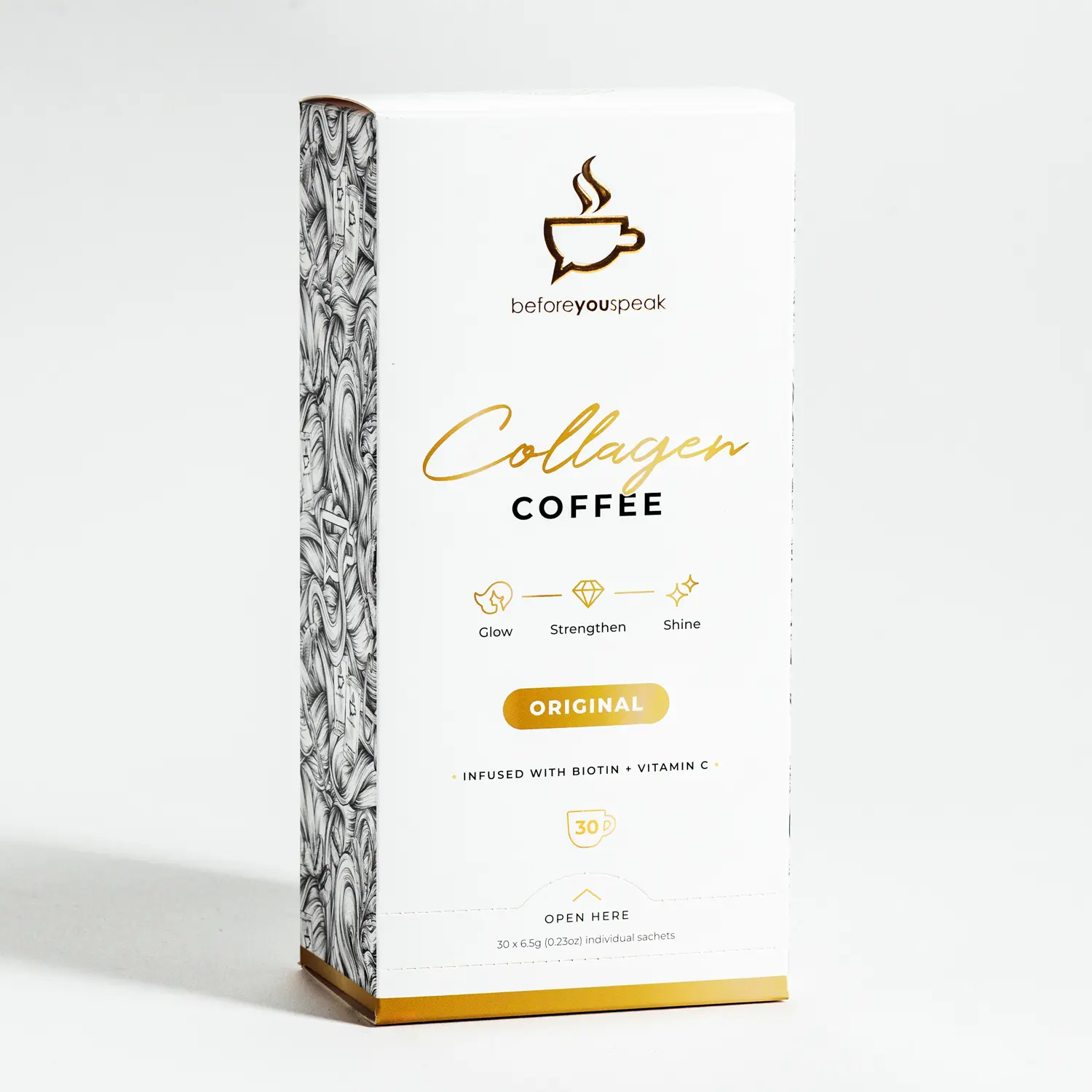 Collagen Coffee Glow Original, 30 Sachets **Free Gift**