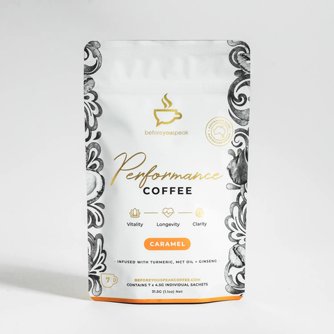 High Performance Coffee Caramel, 7 Sachets