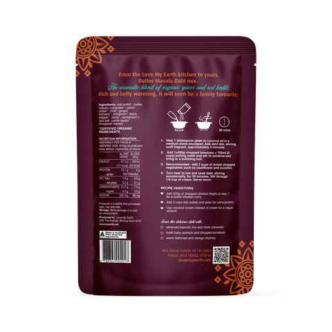 Organic Dahl Mix BUTTER MASALA