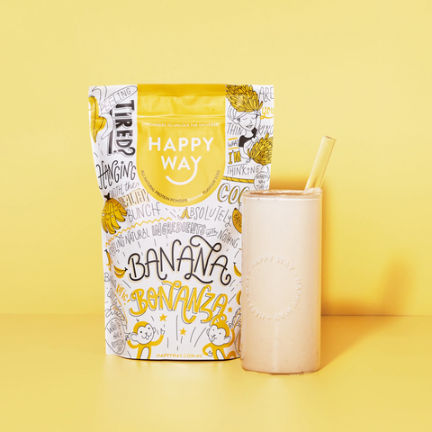 Happy Way Whey Protein Powder Banana 60 g