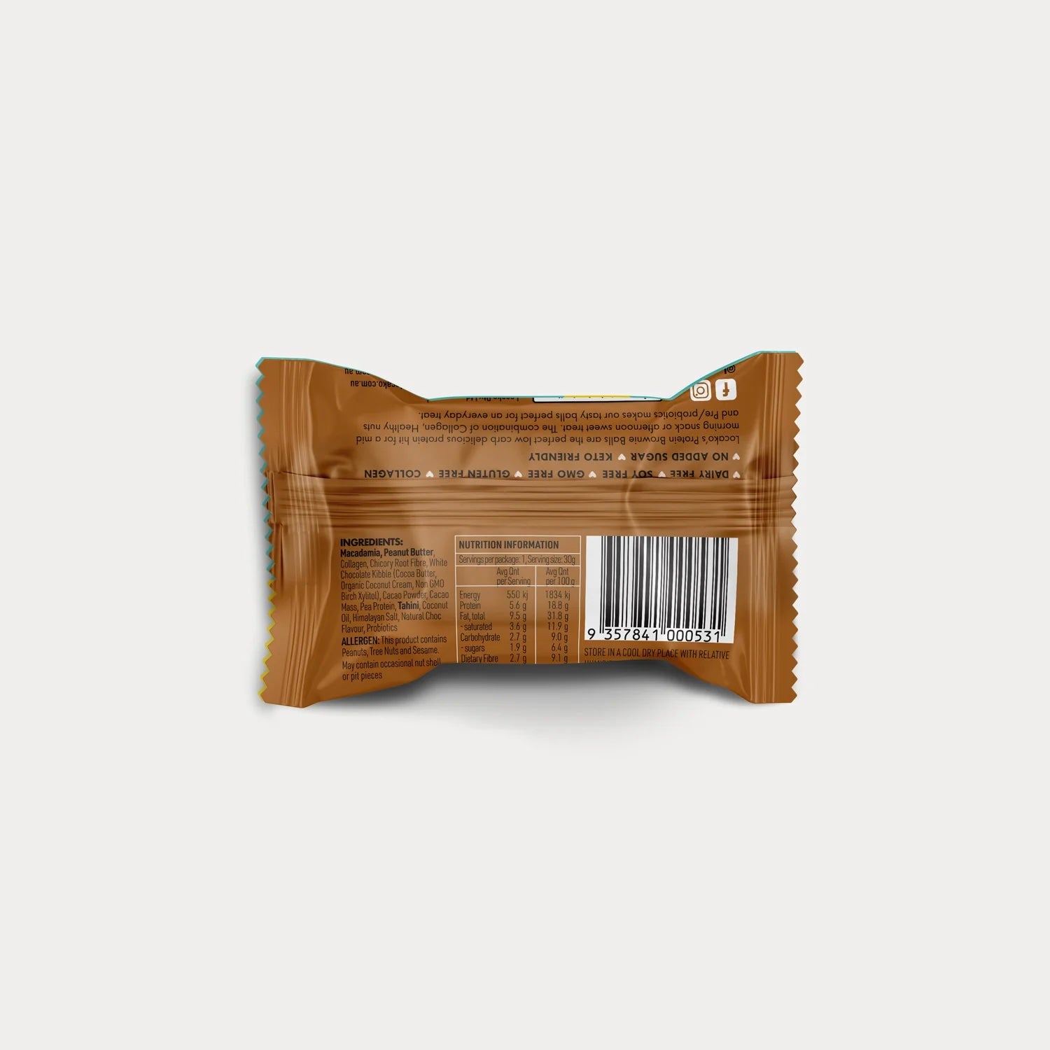 Locako | Brownie Ball Macadamia White Chocolate