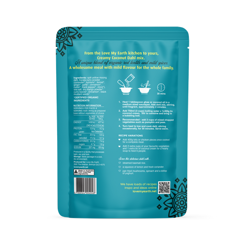 Organic Dahl Mix CREAMY COCONUT
