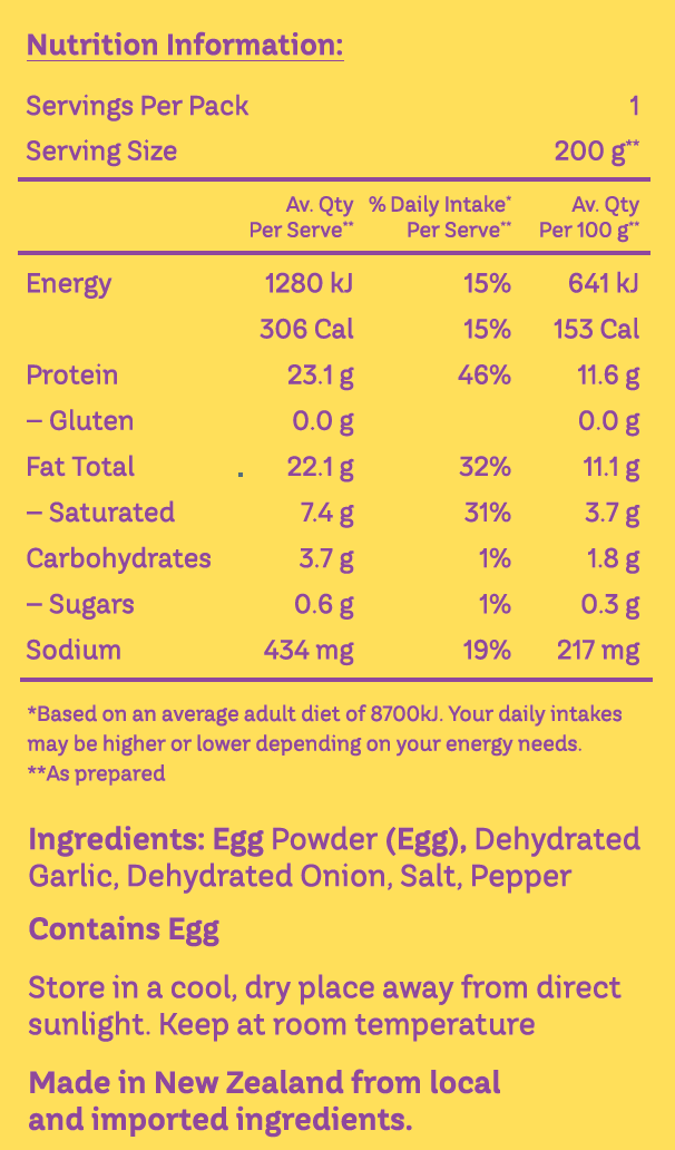Ezy Eggs Omelette or Scramble 55g