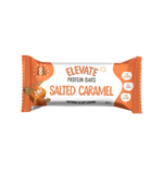 FODBODS Salted Caramel ELEVATE Protein Bar 55g, a snack bar with salted caramel flavor and protein-rich ingredients.