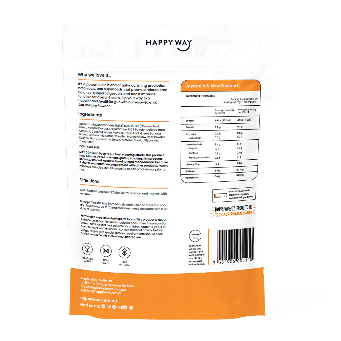 Gut Restore Tropical Powder 210g
