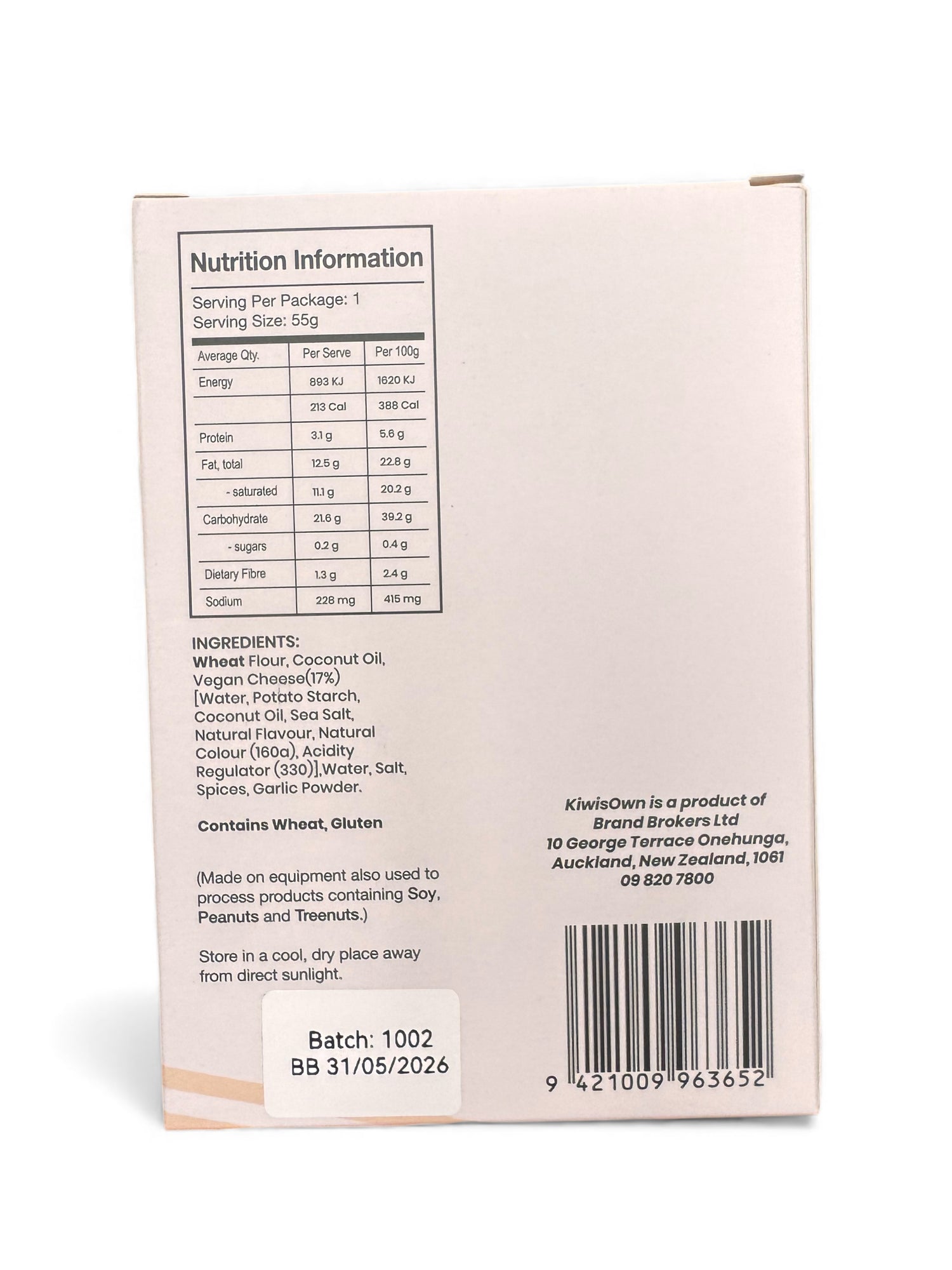 Kiwis Own Plant-based Double Cheez Sticks