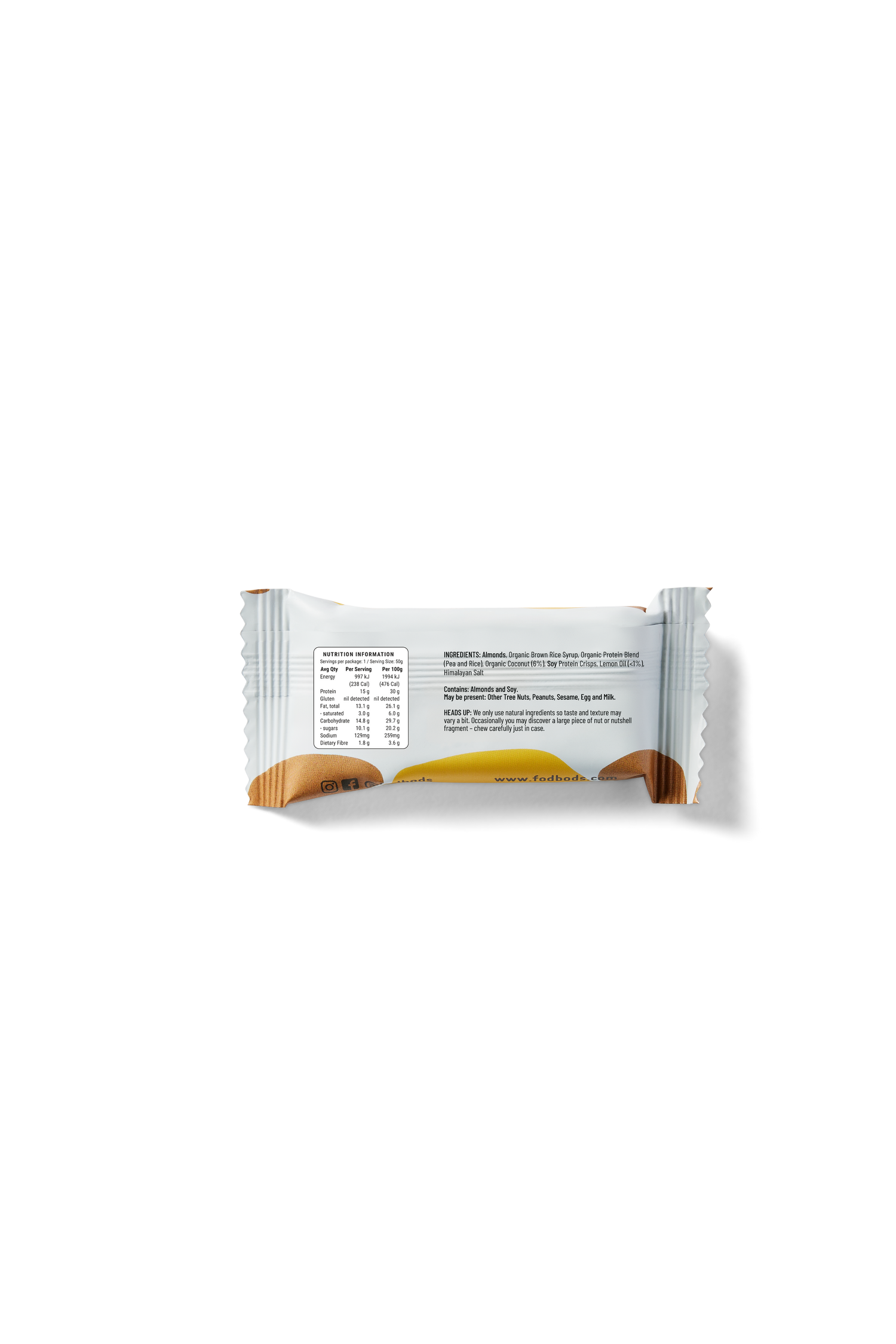 Low FODMAP Lemon Coconut  50g