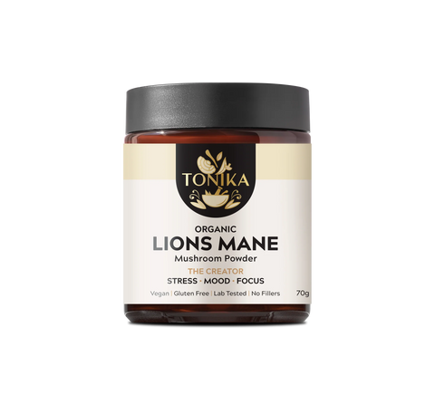 Organic Lion's Mane Powder Glass Jar - THE CREATOR