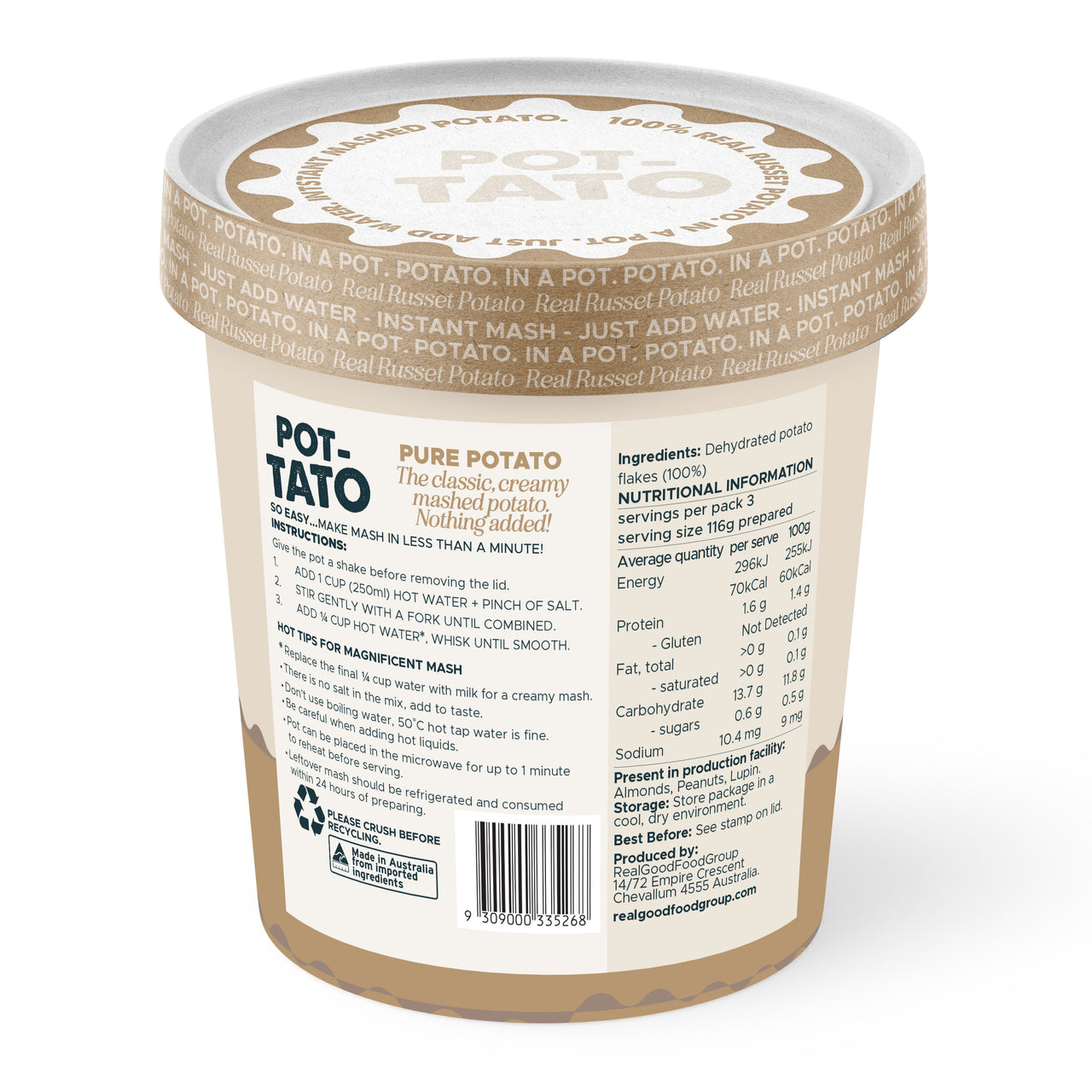 POT-TATO Pure Potato Mash