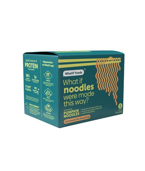 WhatIF Foods | Pumpkin Noodles (No Seasoning) - 6 Packs