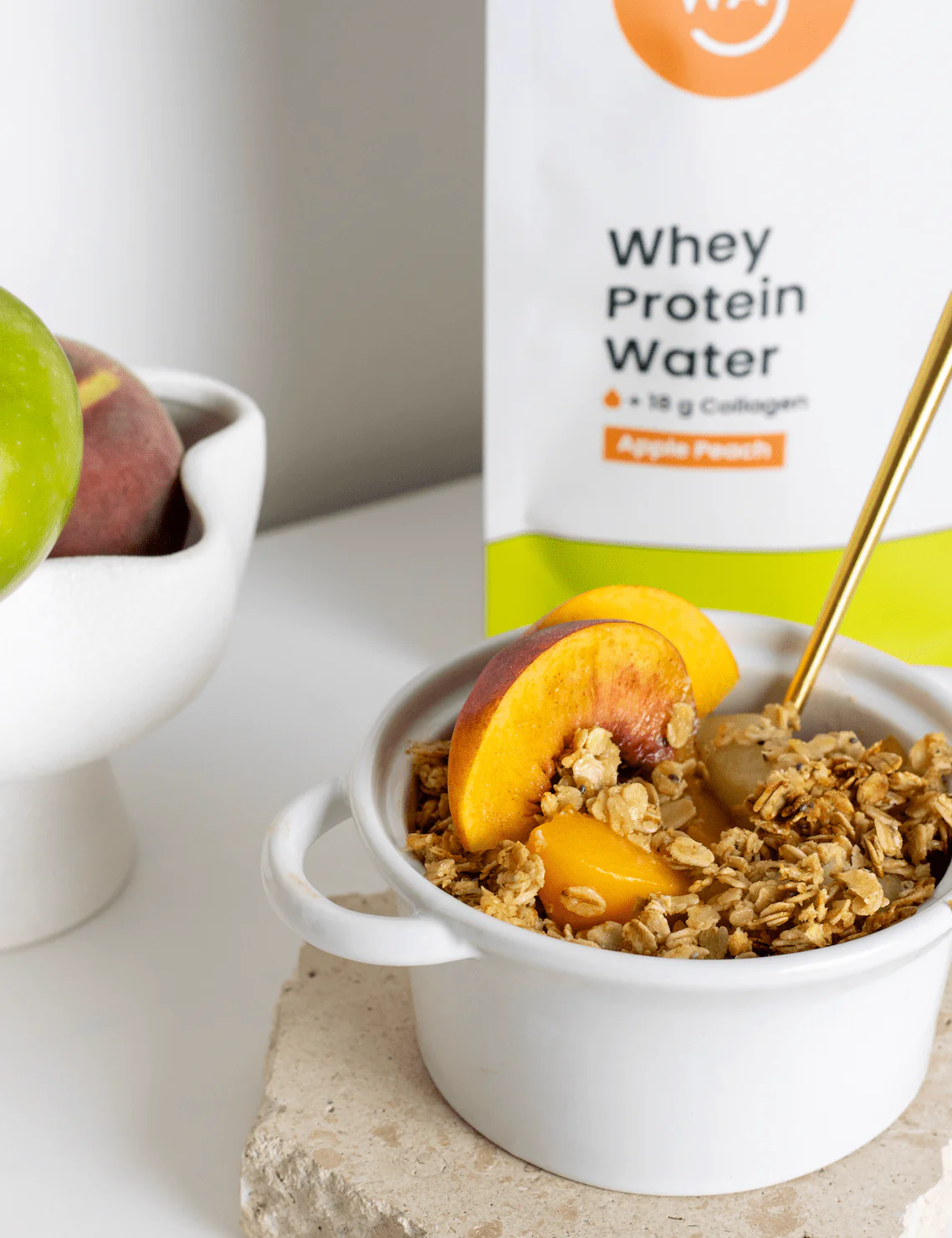 HAPPY WAY - Whey Protein Water Apple Peach 420g