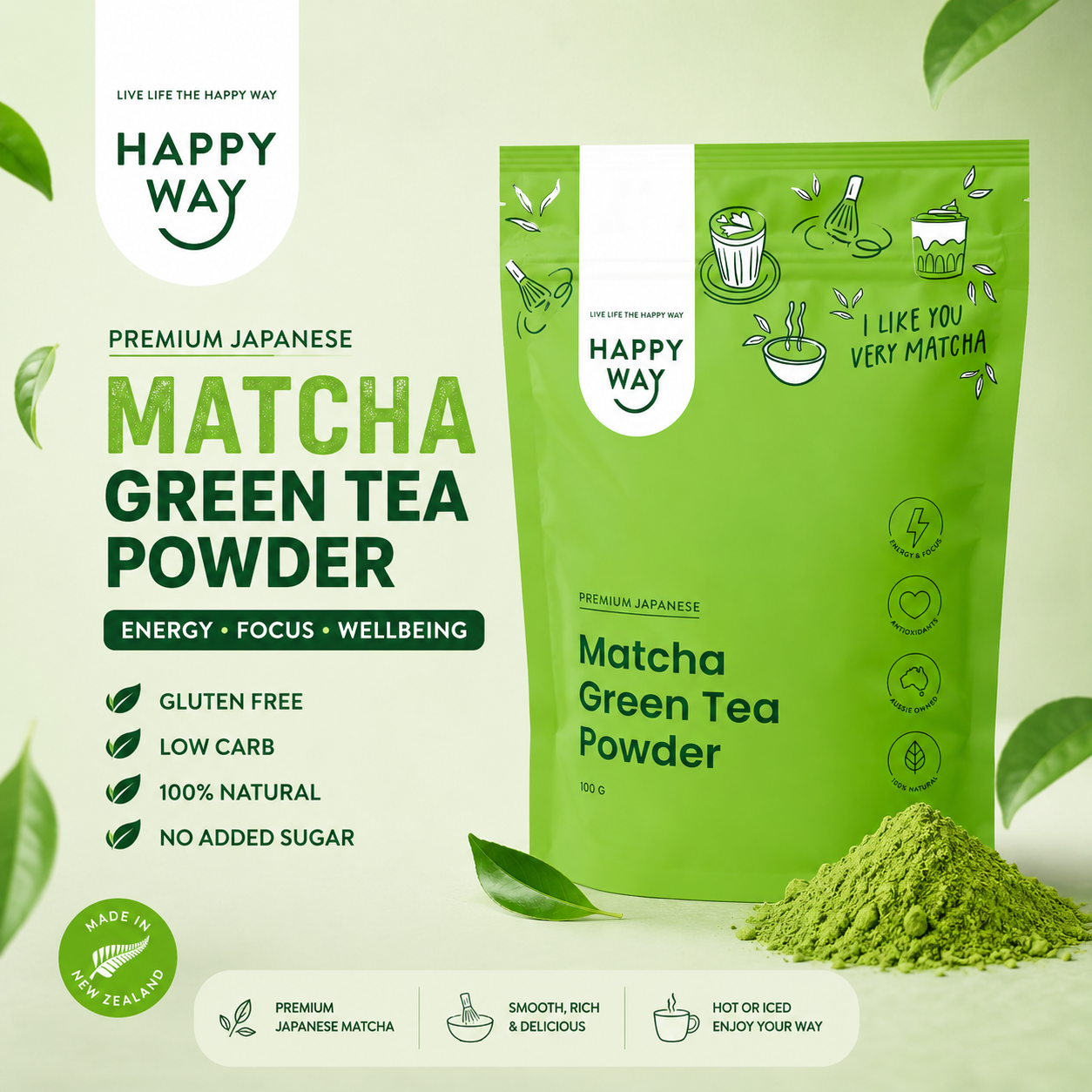 Matcha Green Tea Powder 100g