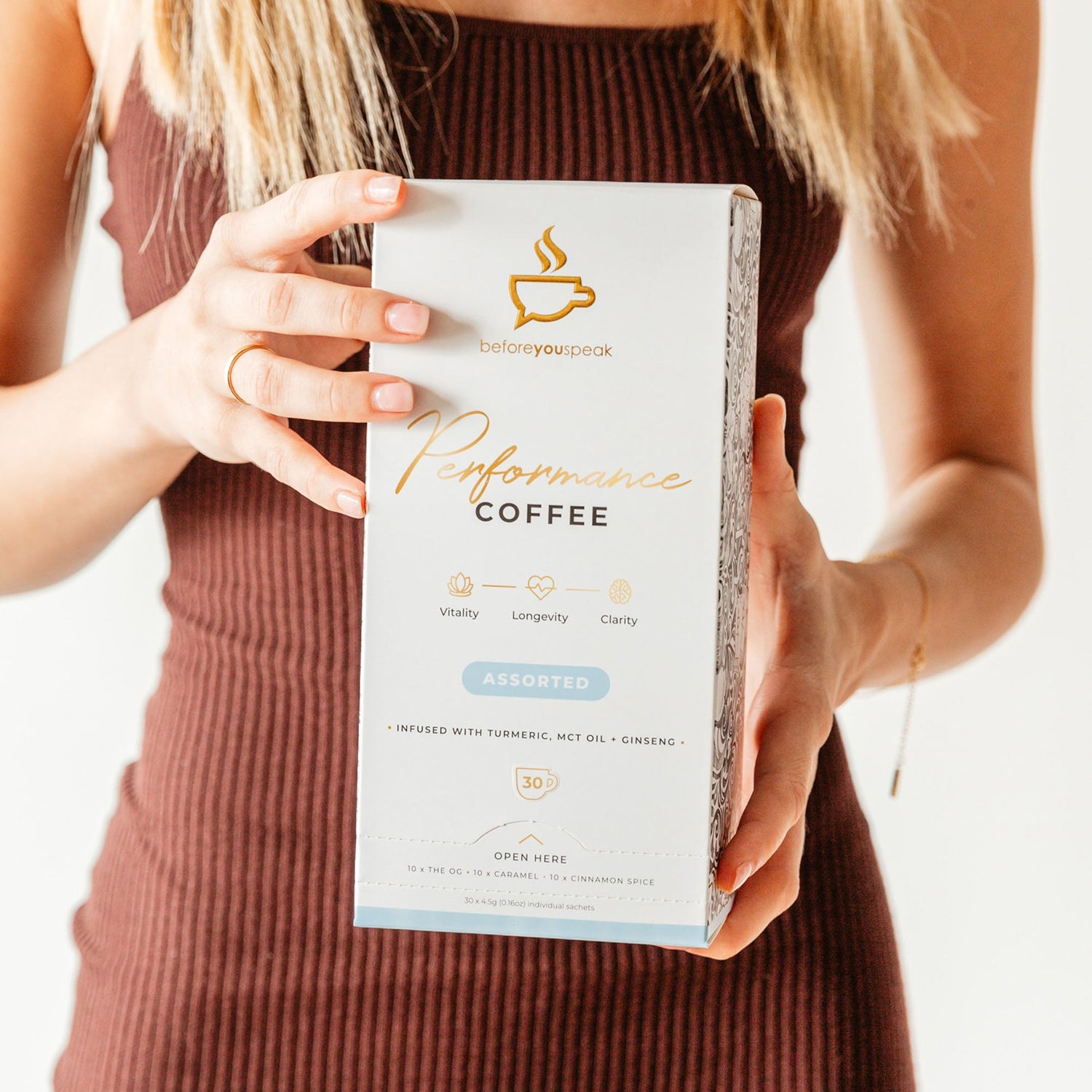 High Performance Coffee Assorted, 30 Sachets **Free Gift**