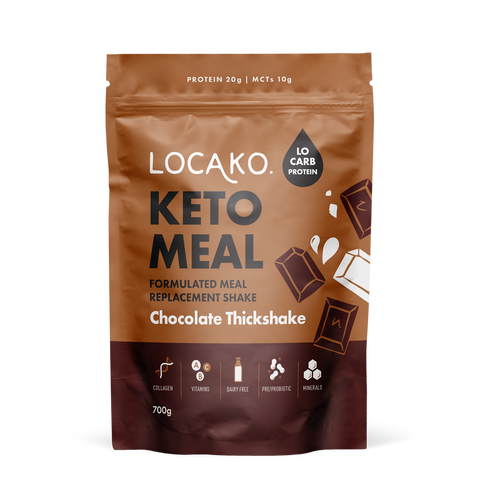 Locako Keto Meal - Formulated Replacement Shake - Chocolate Thickshake